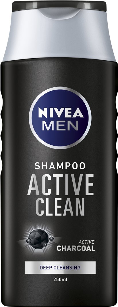 Nivea Men Active Clean Shampoo, HD Png Download PNG with transparent background