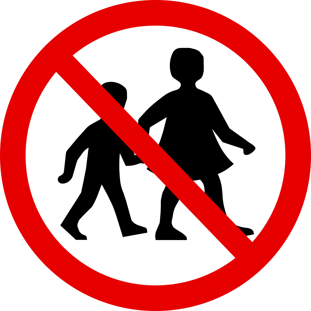 No Children Sign