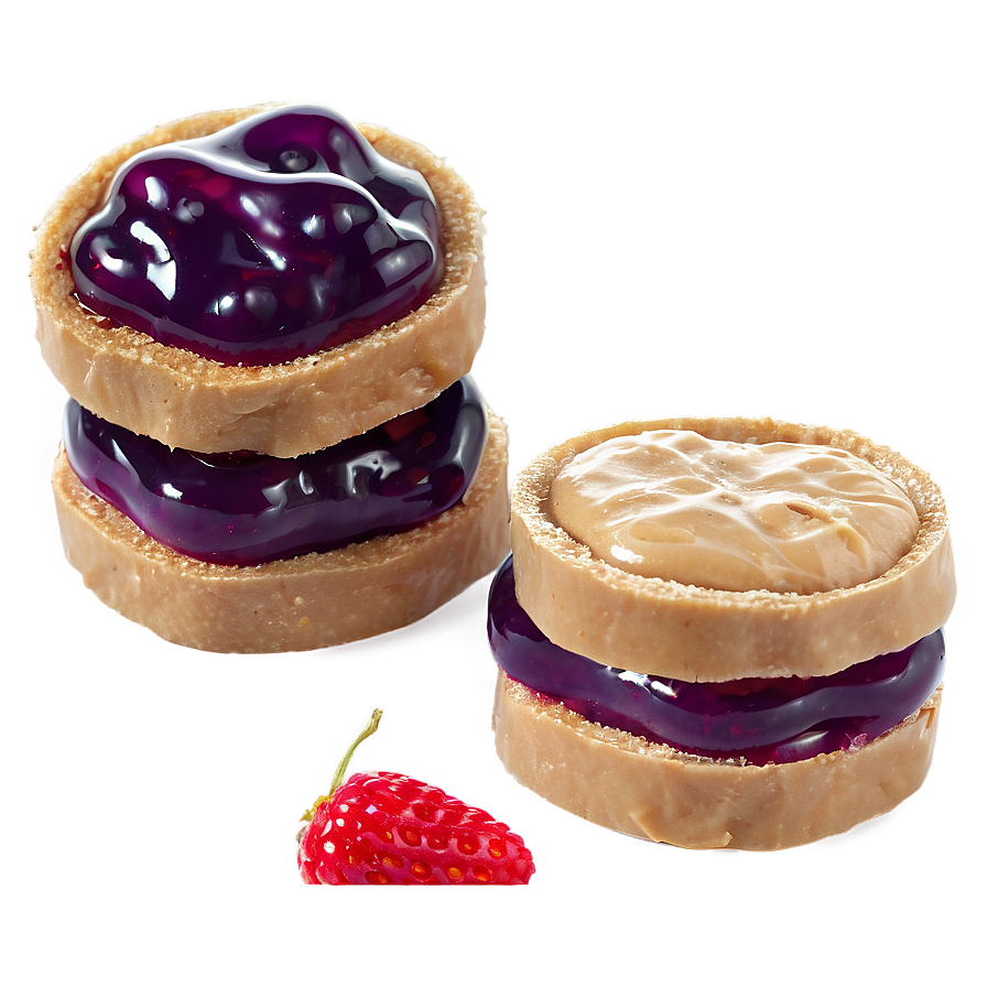 No-crust Peanut Butter And Jelly Png 29