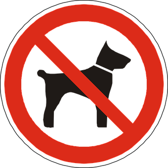 No Dogs Allowed Sign PNG with transparent background