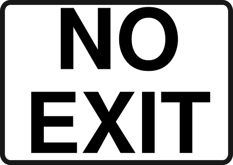 No Exit Sign PNG with transparent background