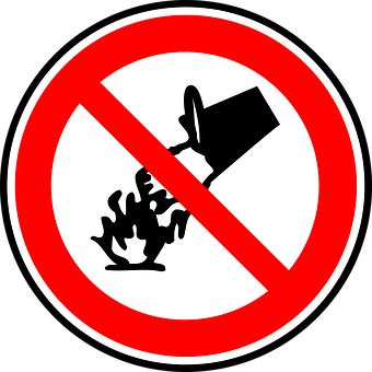 No Flammable Liquids Sign