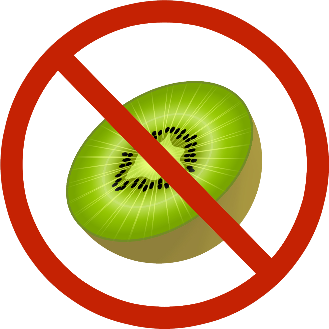 No Kiwi Sign Graphic