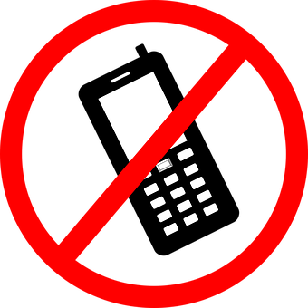 No Mobile Phones Sign