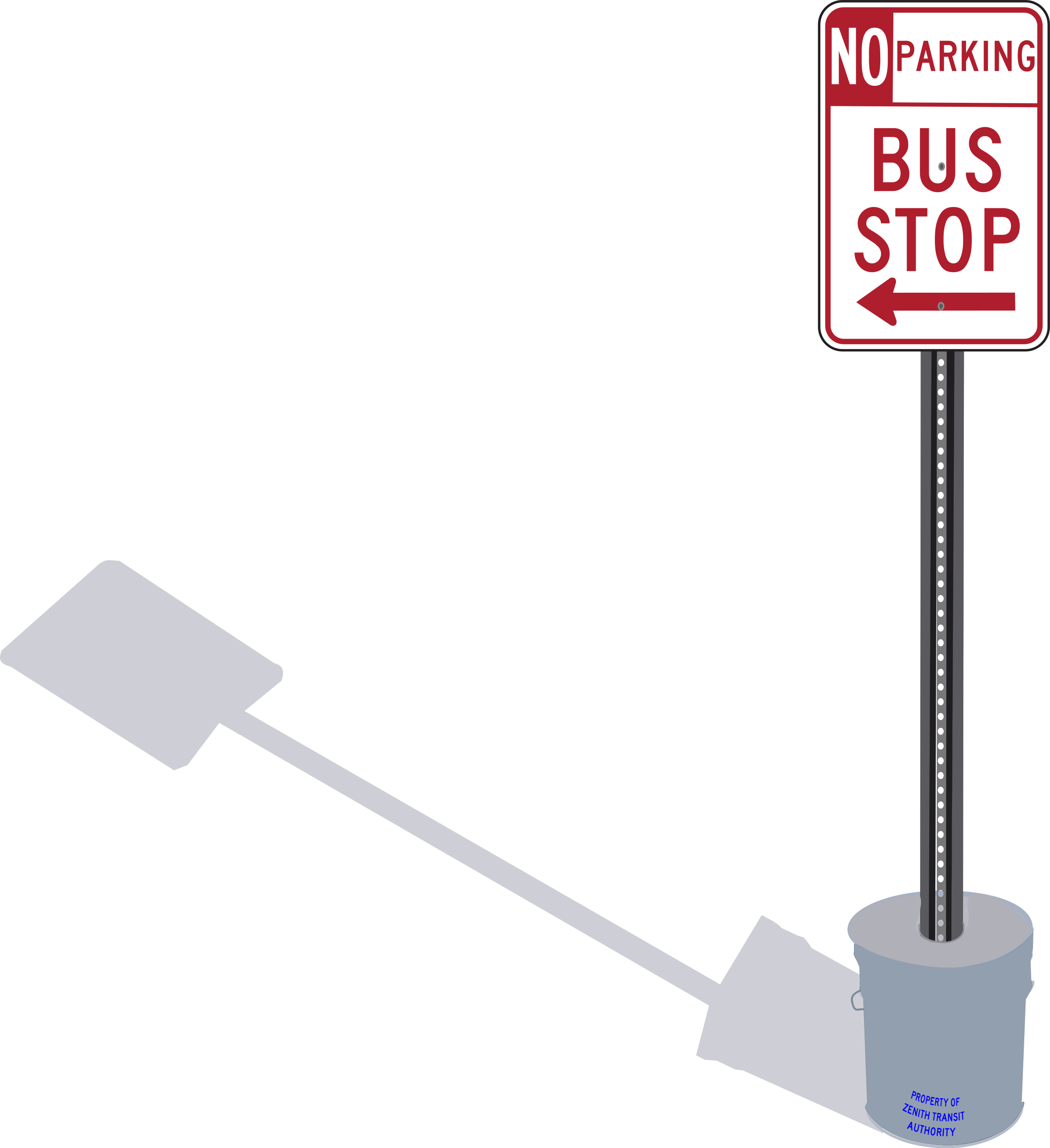 No Parking Bus Stop Sign