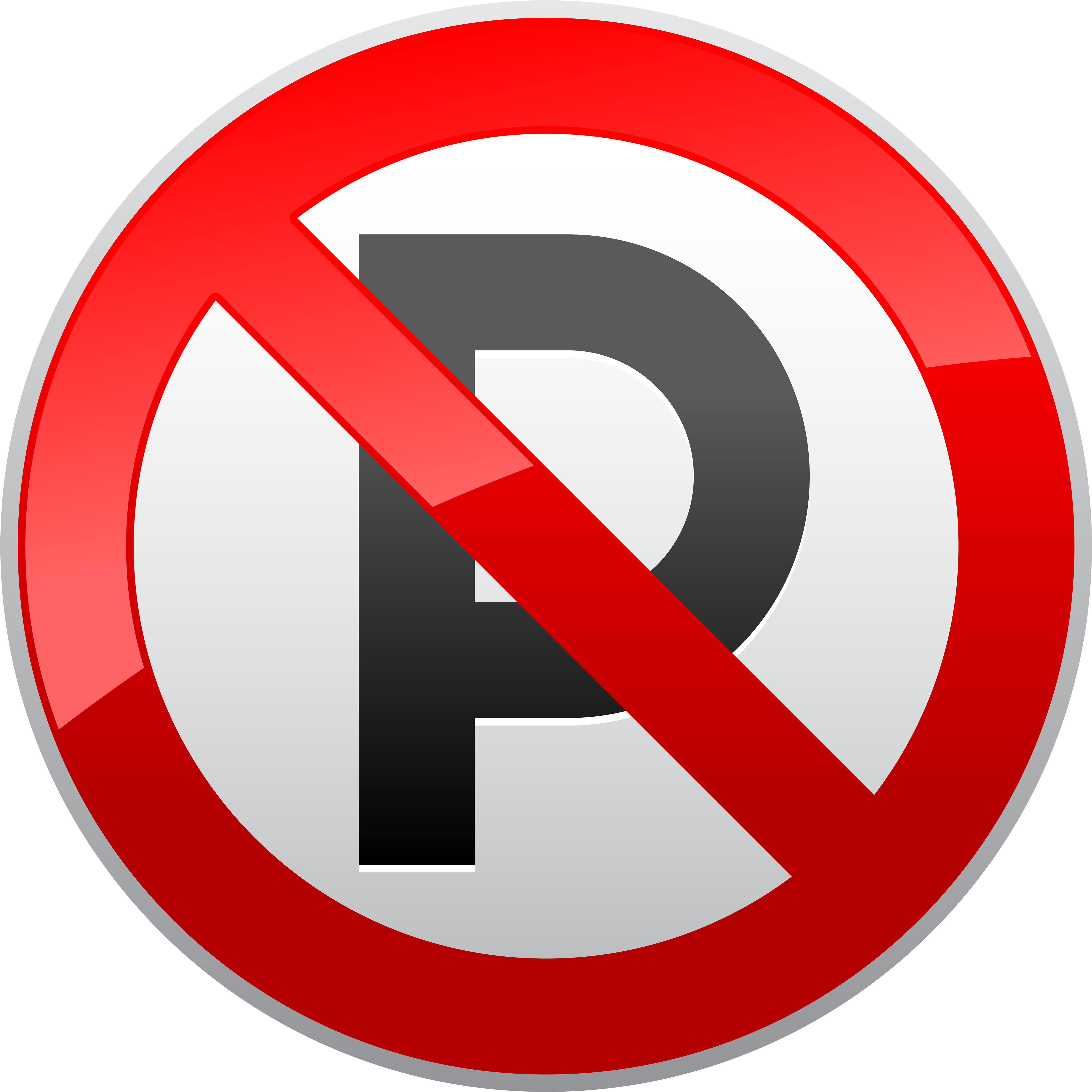 No Parking Prohibition Sign Png Clipart - No Parking Sign Transparent Background, Png Download PNG with transparent background