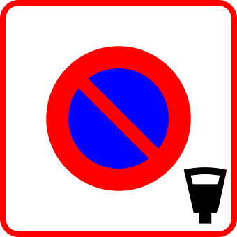 No Parking Sign Graphic PNG with transparent background