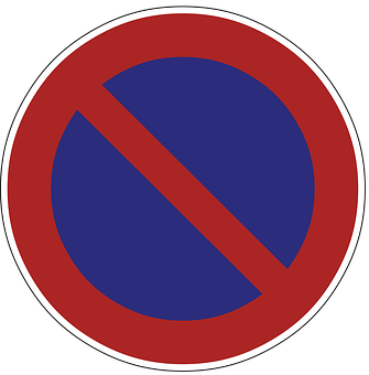 No Parking Sign Graphic PNG with transparent background