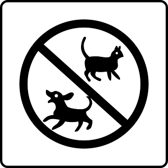 No Pets Allowed Sign PNG with transparent background