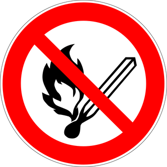 No Sign Redand Black PNG with transparent background