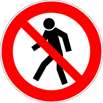 No Sign Redand Black PNG with transparent background