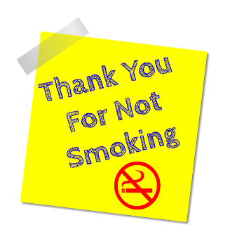 No Smoking Appreciation Note