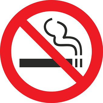 No Smoking Sign PNG with transparent background