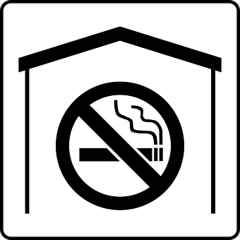 No Smoking Sign Graphic PNG with transparent background