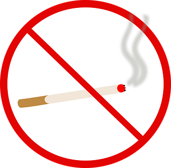 No Smoking Sign Graphic PNG with transparent background