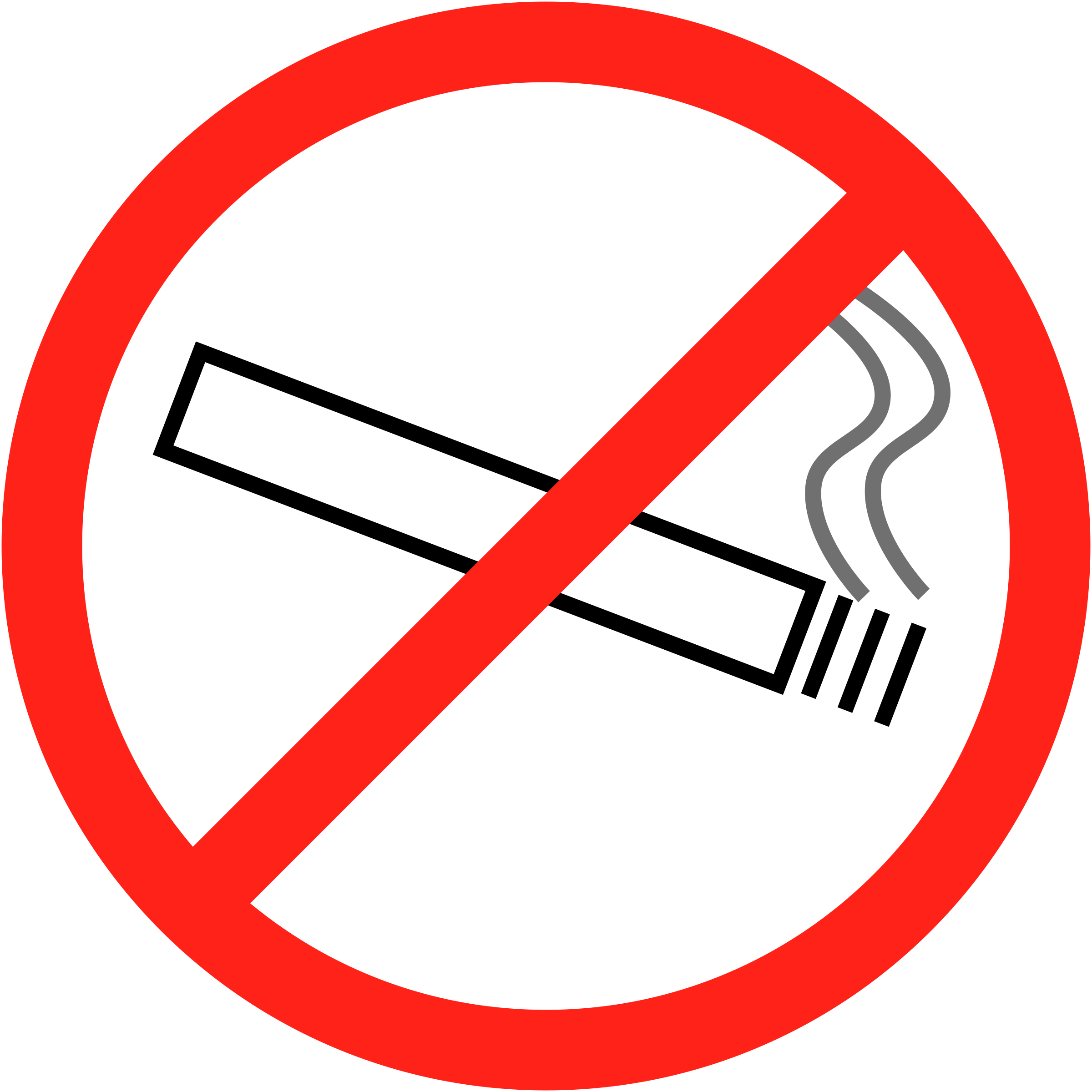 No Smoking Sign Graphic