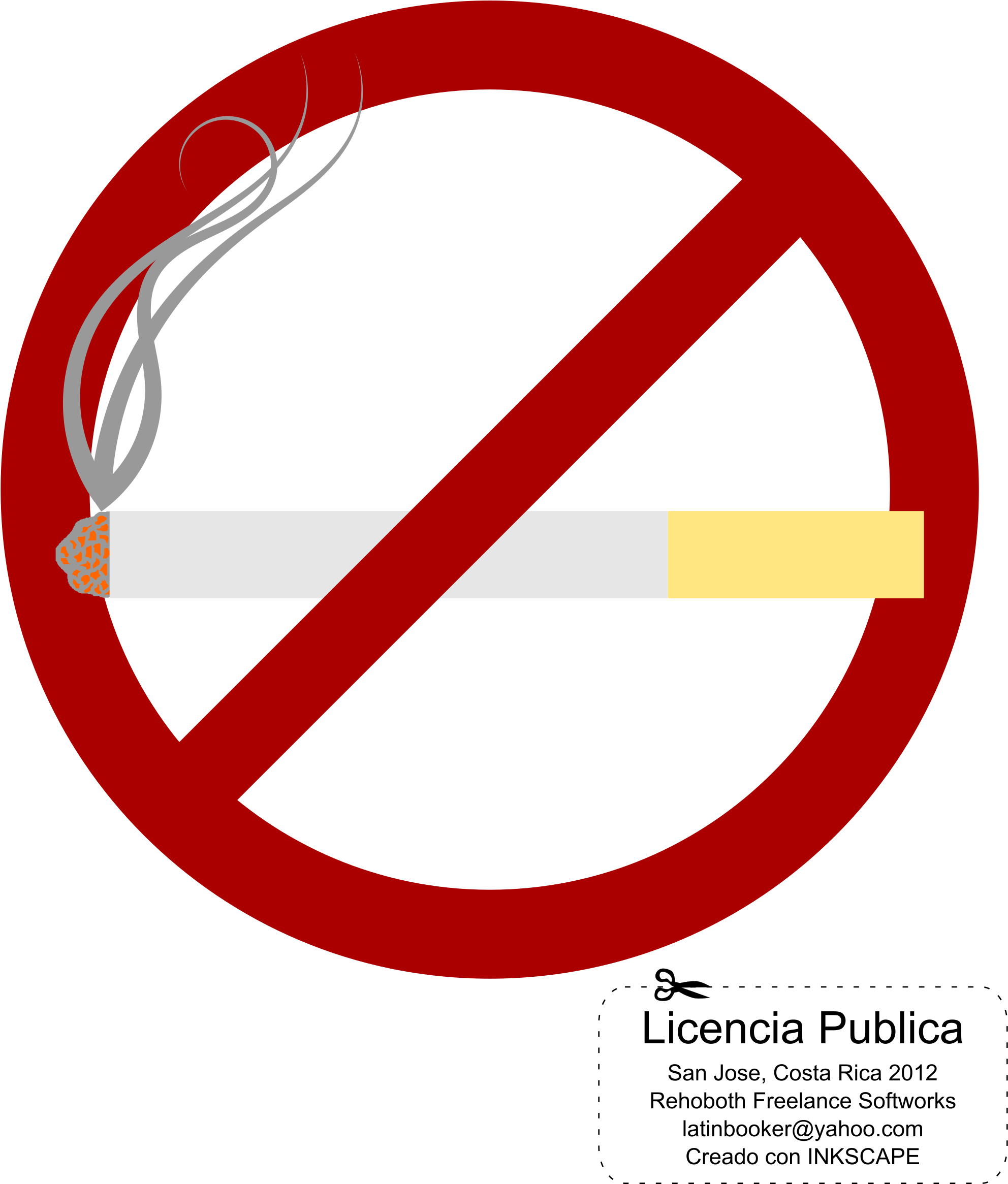 No Smoking Sign Vector