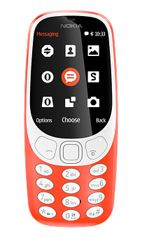 Nokia Classic Mobile Phone PNG with transparent background