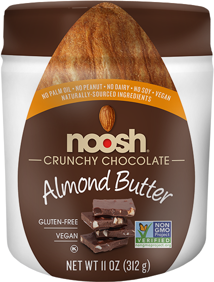 Noosh Crunchy Chocolate Almond Butter Jars - Almond, HD Png Download PNG with transparent background