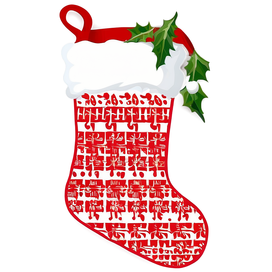 Nordic Christmas Stocking Png Rin26