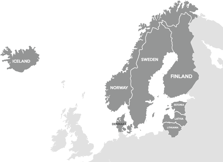 Nordic Countries Map