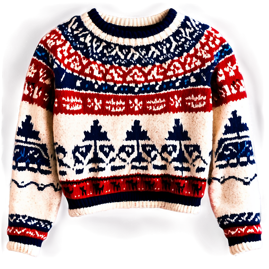 Nordic Sweater Pattern Png 38