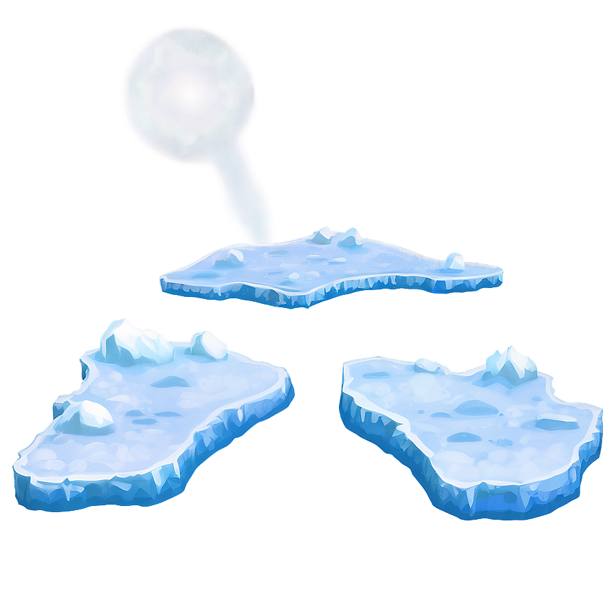 North Pole Ice Floe PNG egi PNG image with a transparent background, free high-resolution download
