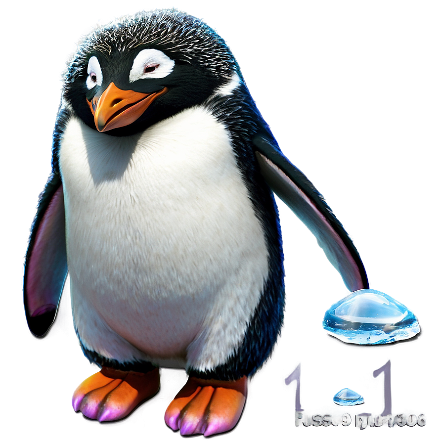 North Pole Penguin Colony PNG 06122024 896x896 PNG image with a transparent background, free high-resolution download