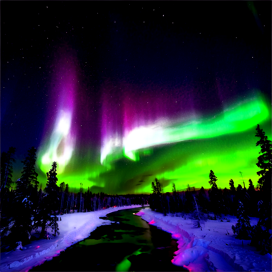Northern Lights Finland PNG 06232024 PNG with transparent background