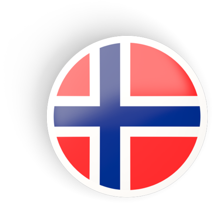 Norwegian Flag Button