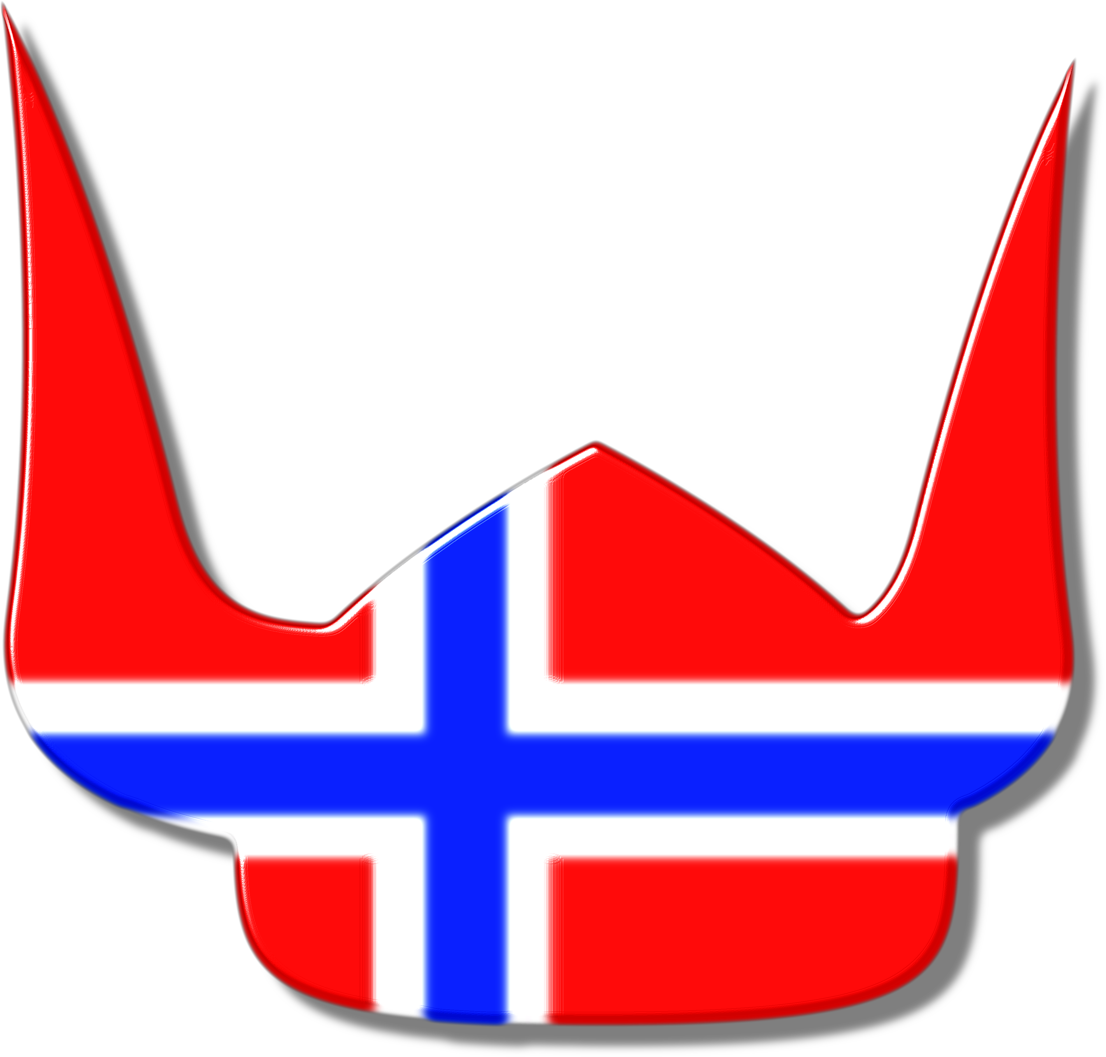 Norwegian Flag Viking Helmet