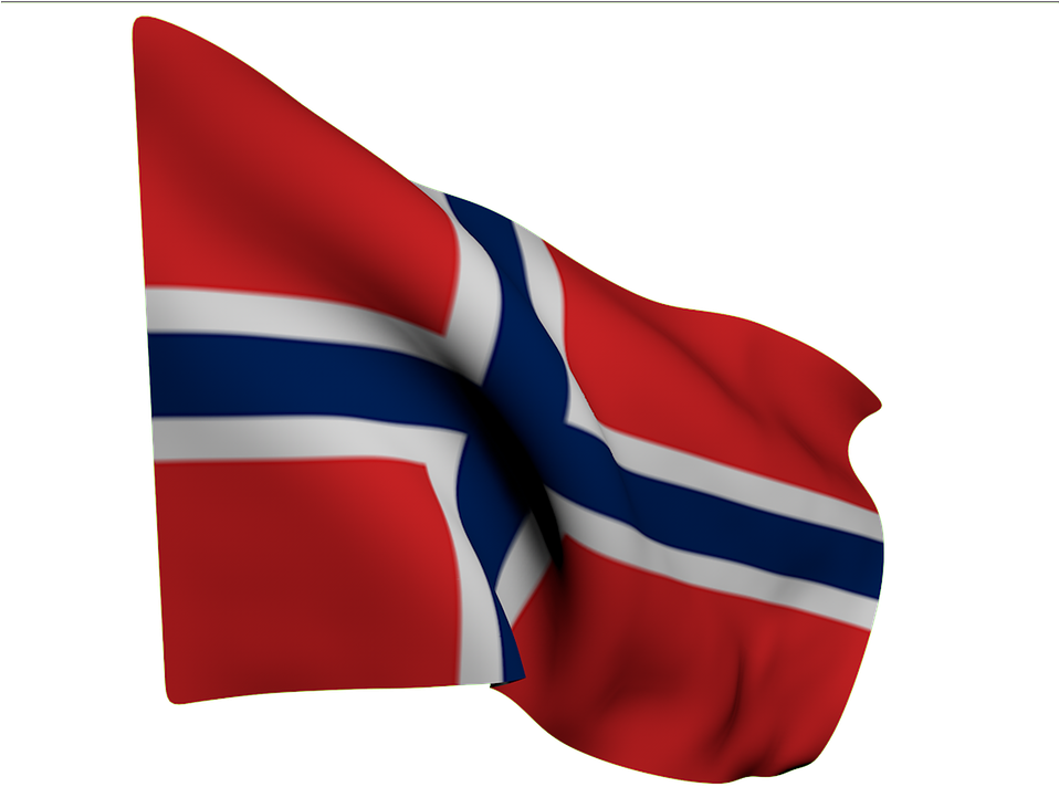 Norwegian Flag Waving