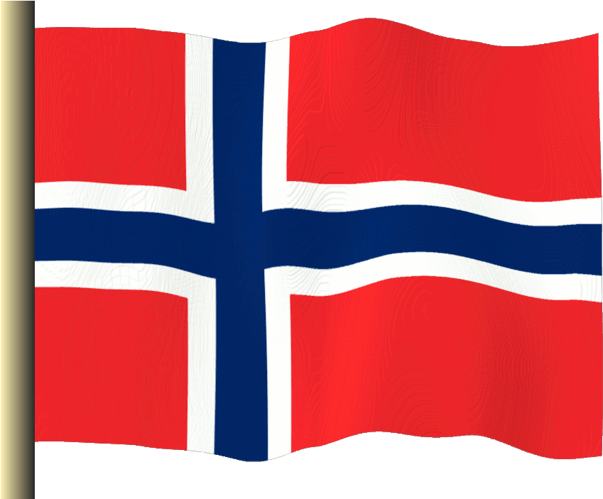 Norwegian Flag Waving