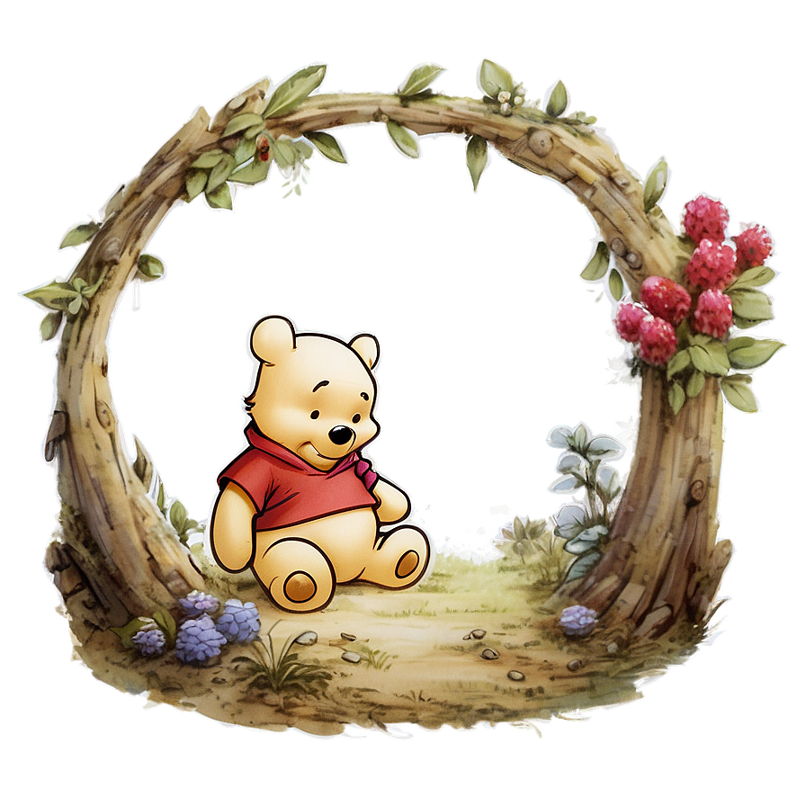 Nostalgic Classic Pooh Scene Png 62