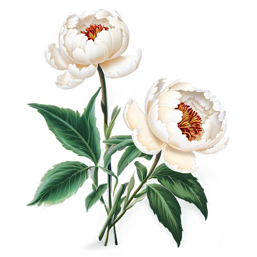 Nostalgic Peony Art Png Ktr94