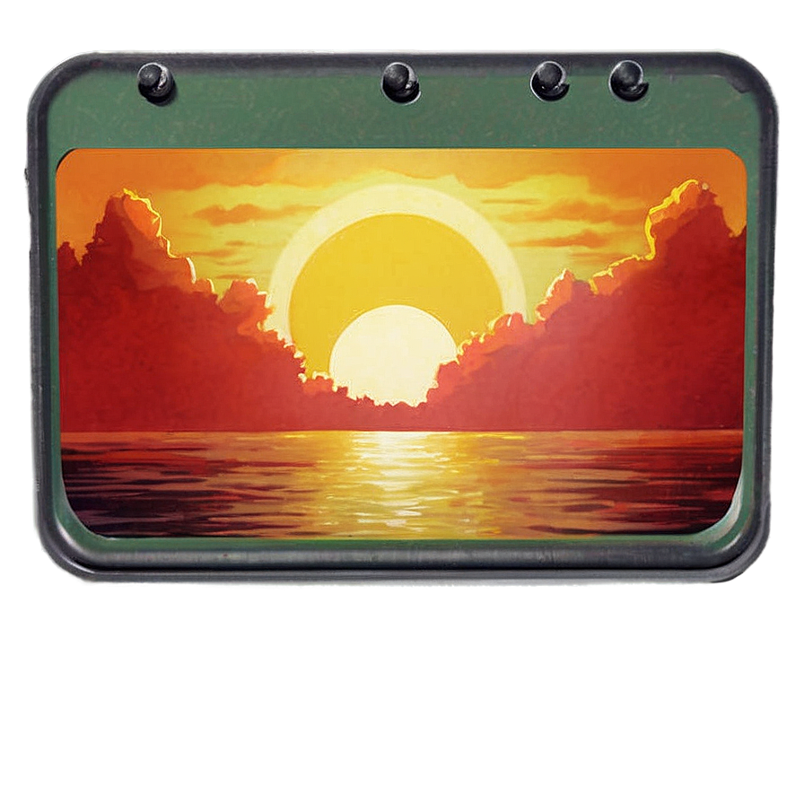 Nostalgic Sunset Horizon PNG 45 PNG with transparent background
