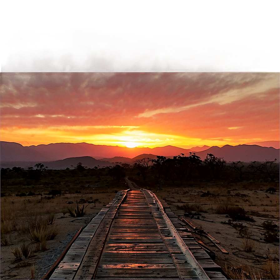 Nostalgic Sunset Horizon PNG ggm84 PNG with transparent background