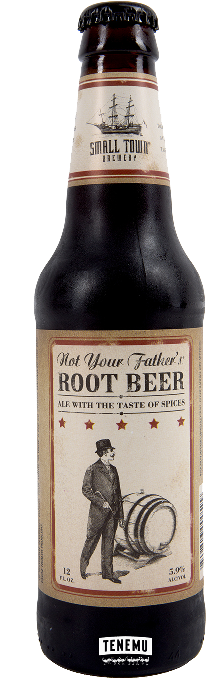 Not Your Fathers Root Beer Bottle PNG image with a transparent background, free high-resolution download