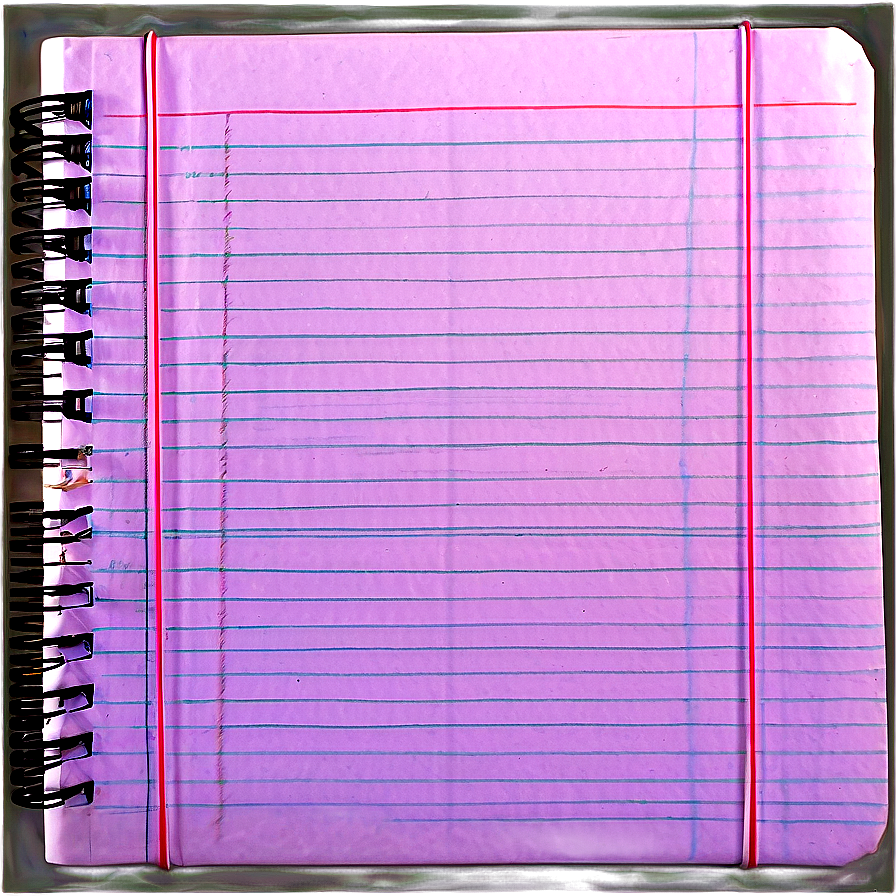 Notebook Paper Page Png Icv11