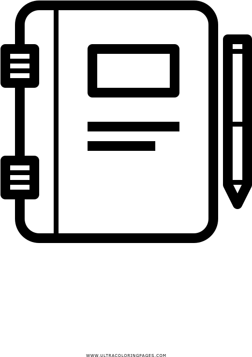 Notebookand Pen Icon PNG with transparent background