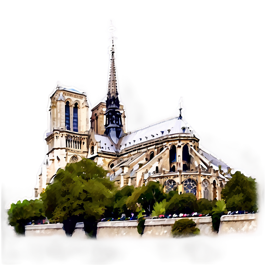 Notre Dame Iconic Towers Png Ypm16