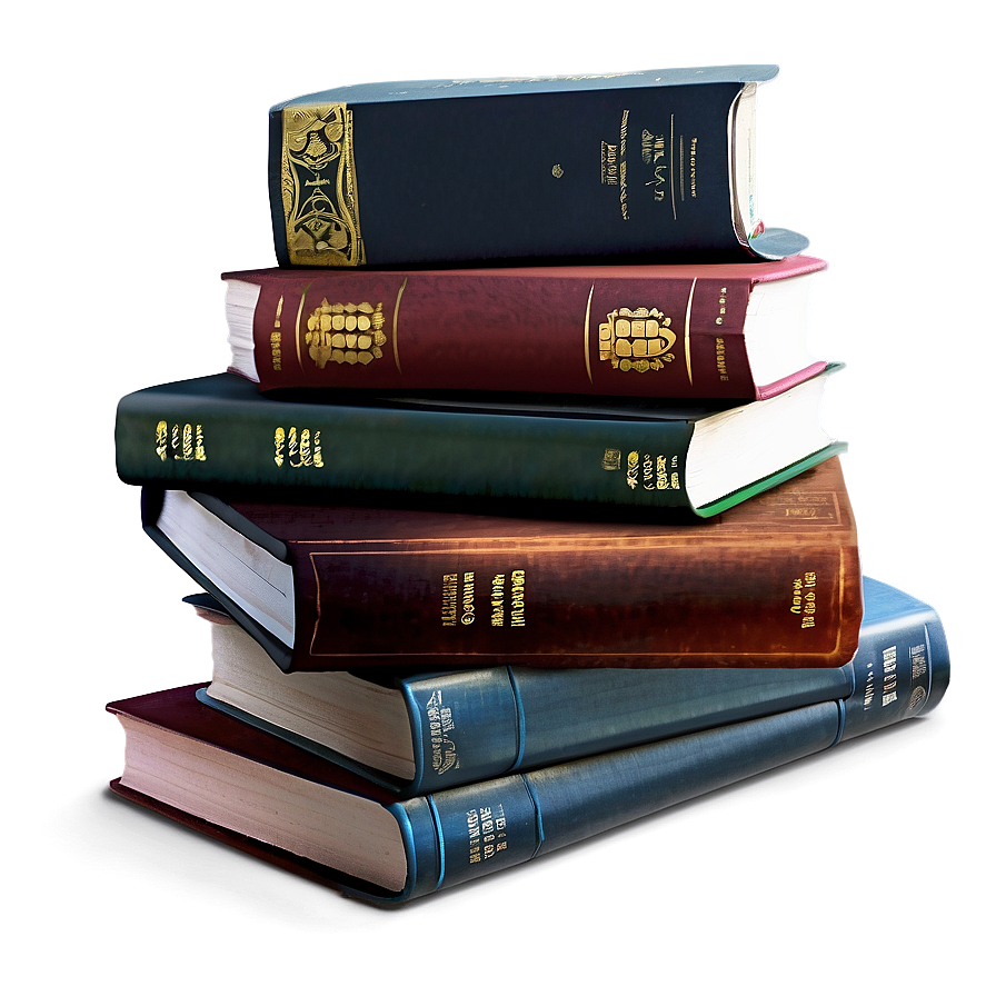 Novels Pile Png 71