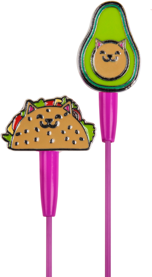 Gato Taco Cute Earbuds - Taco Cat Earbuds, HD Png Download PNG with transparent background