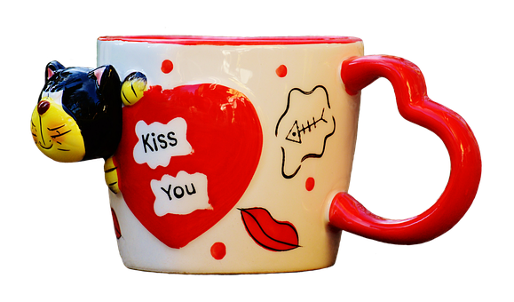 Novelty Kiss You Coffee Mug