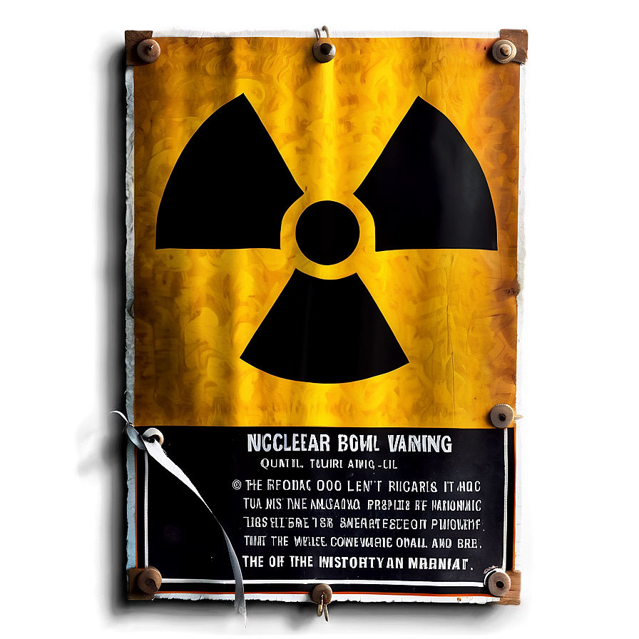 Nuclear Bomb Warning Sign Png Ovv33