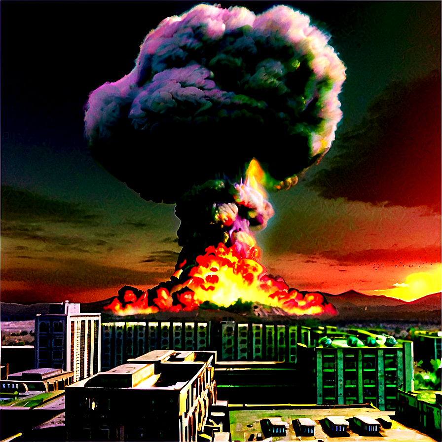 Nuclear Fallout City Png Iif