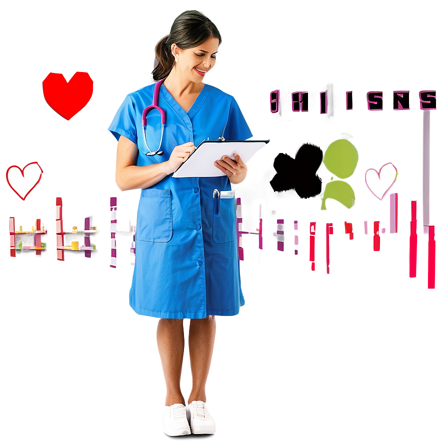 Nurse Holding Clipboard Png Bsc56