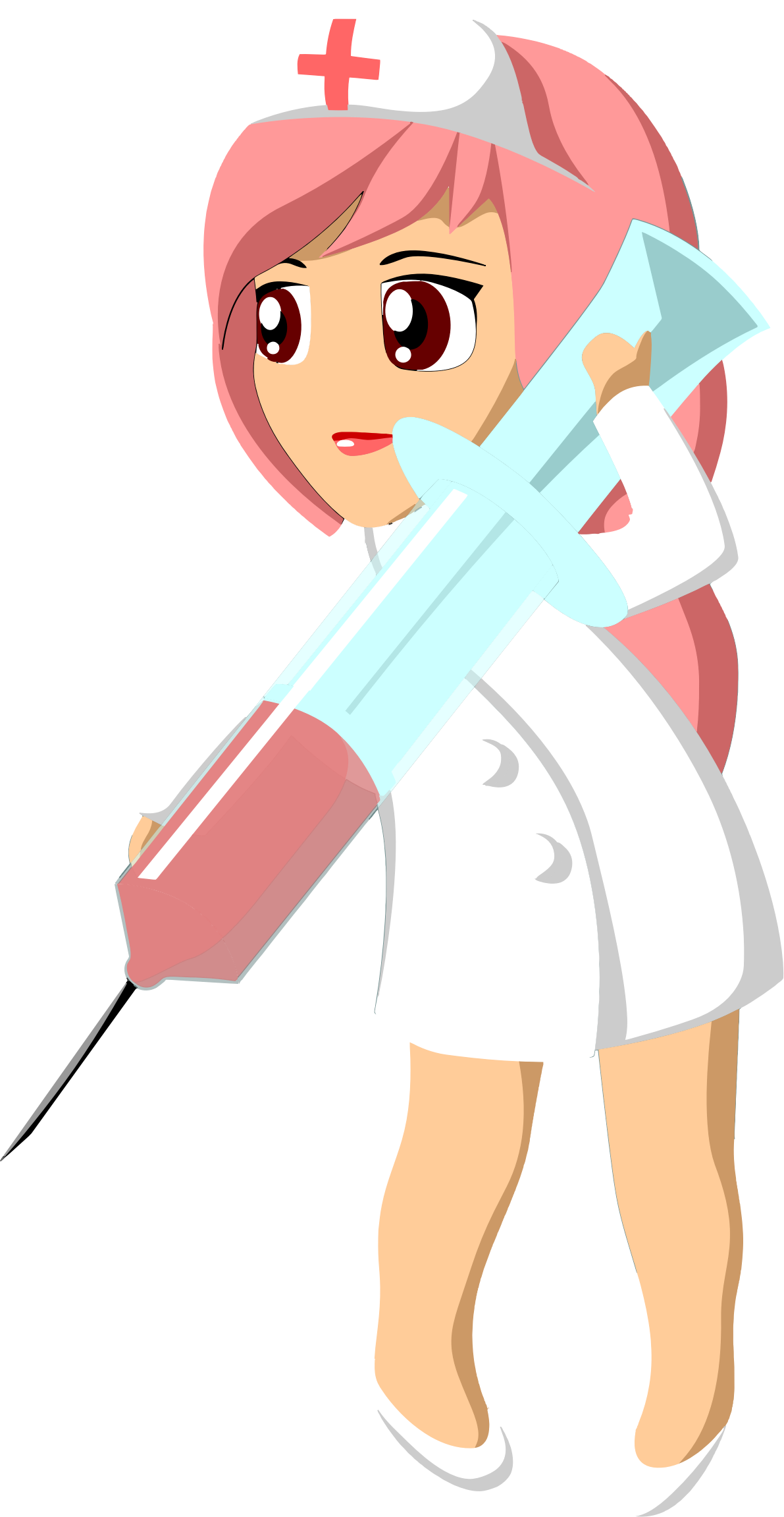 Nurse With Giant Syringe