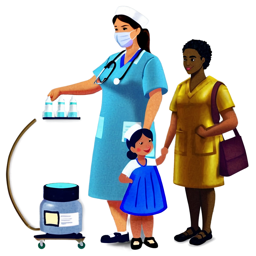 Nurse With Vaccine Png 05242024