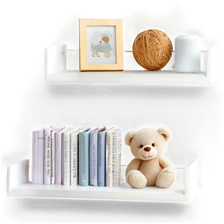 Nursery Floating Shelves Png Phb